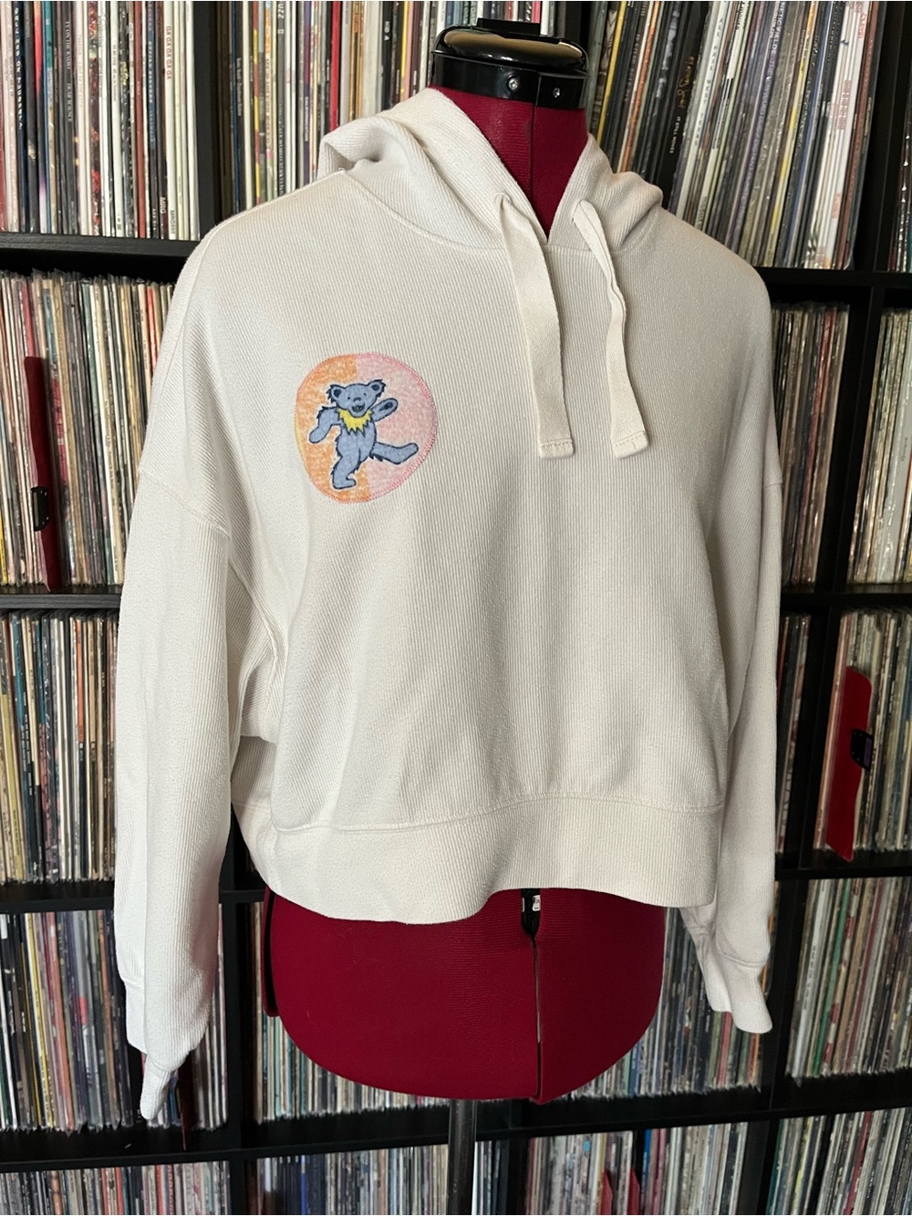 Dancing bear cropped hoodie grateful company dead - Picture 2 of 7